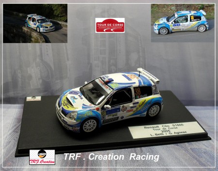 Renault Clio S1600  Tour de Corse 2005  L. Betti / G. Agnese  Ref. RS.84  Tarif  70 euros 